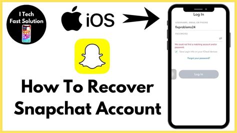 Account Recovery • Snapchat